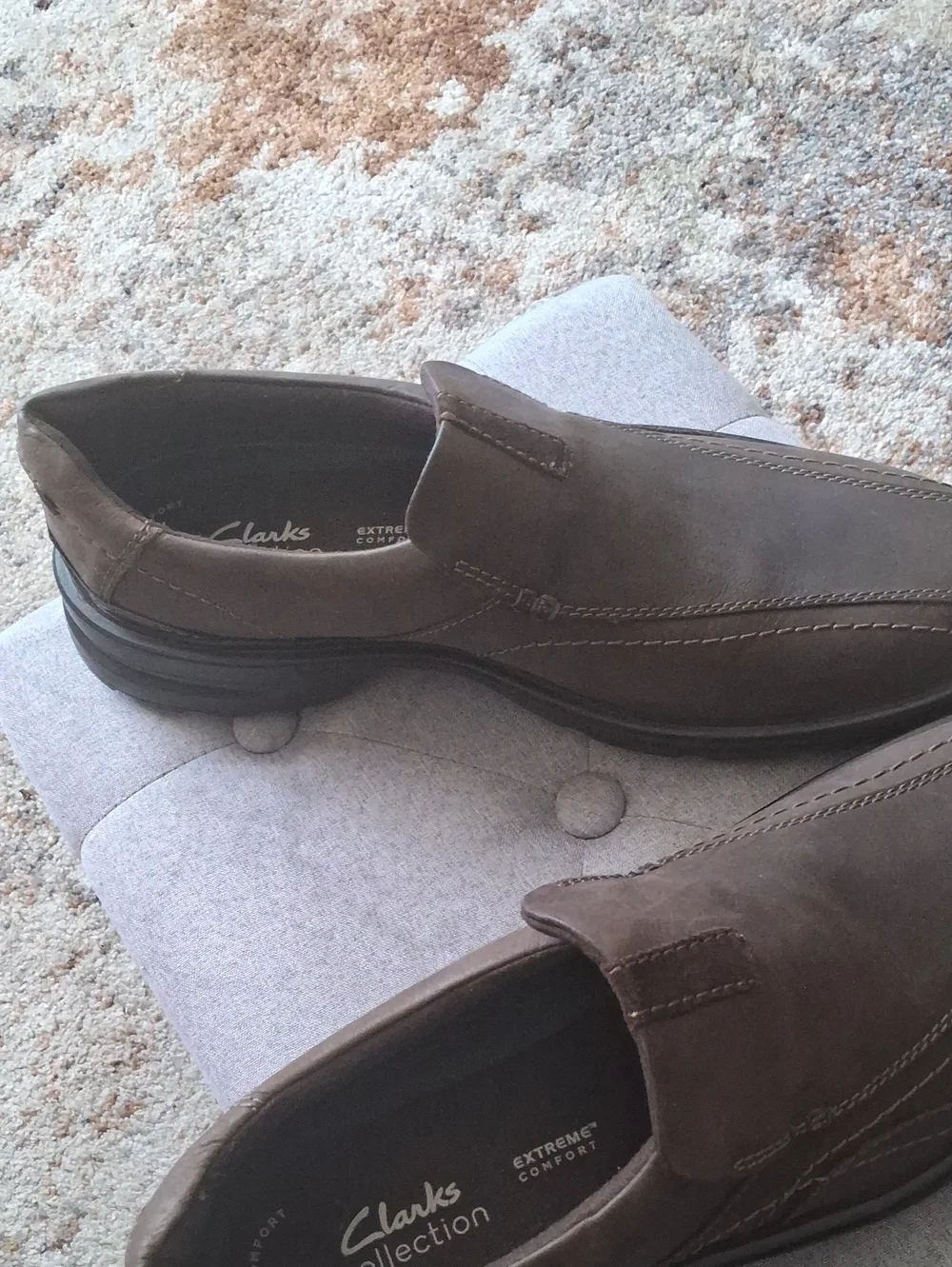 Clarks Men's Brown Slip-On Comfort Loafers